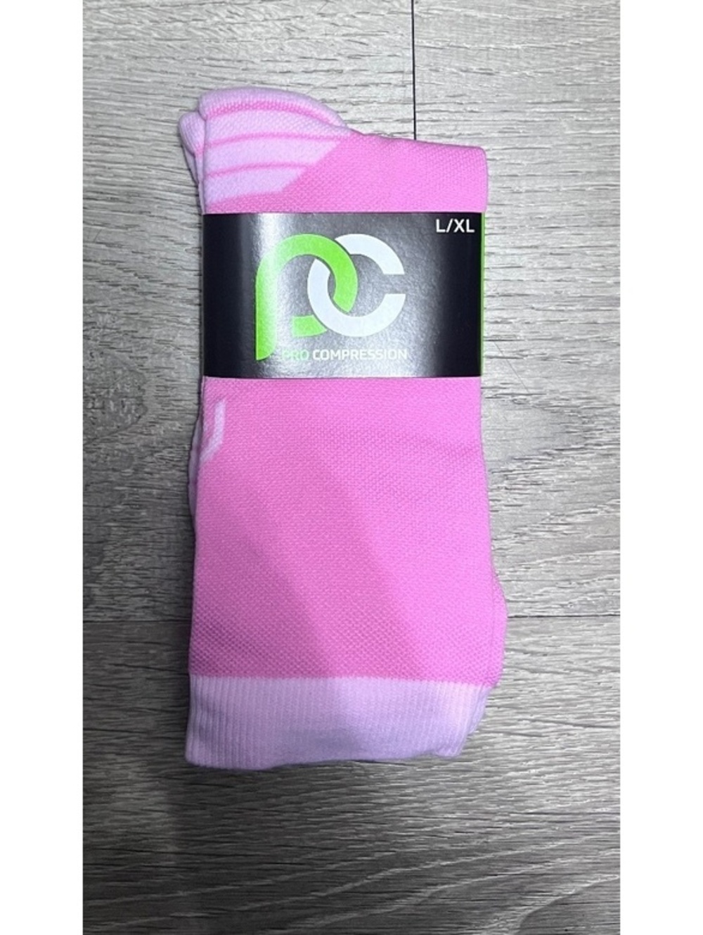 PRO Compression Pink L/XL Athletic Socks